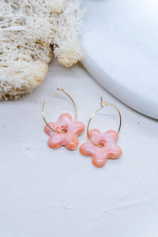 Kolczyki porcelanowe BLOOM