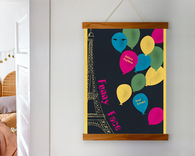 Zabawna buzia - Funny Face - plakat A3