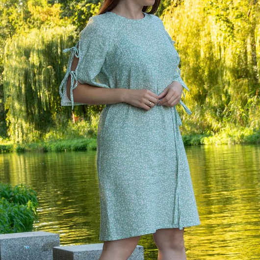 Boho Romantyczna Muślinowa Letnia Sukienka Do Kolan W Stylu Country, 100% Baw