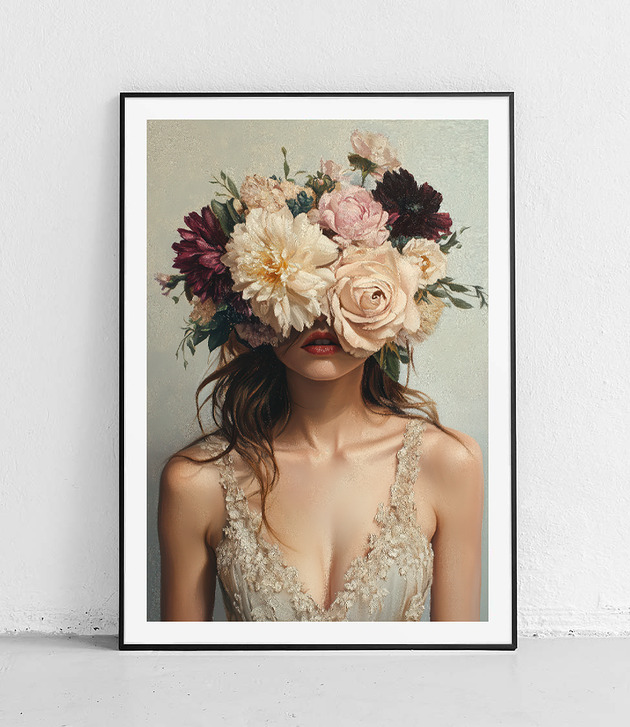 Plakat Złoty blask róż