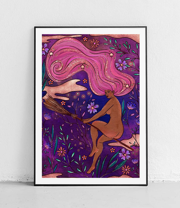 Plakat Magia i Kwiaty w Ruchu