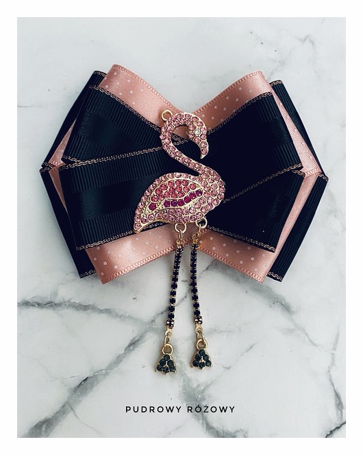 Brosza z Flamingiem Kryształki New