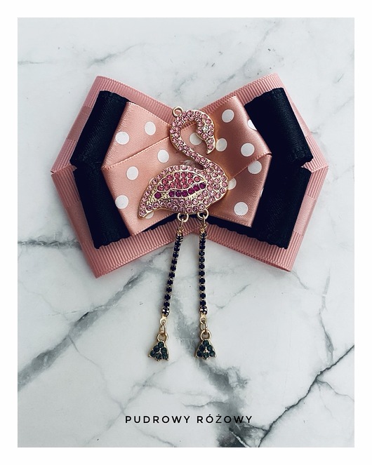 Brosza z Flamingiem Kryształki New