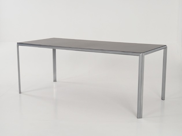Biurko aluminiowe, lata 80-te, skandynawski design, produkcja: Montana Furniture