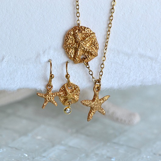 Komplet Naszyjnik i Kolczyki z Rozgwiazdą