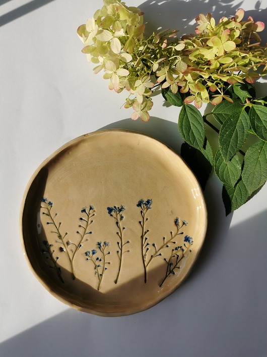 Talerzy ceramiczny Niezapominajki