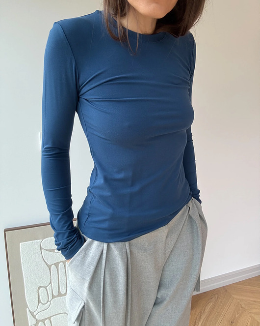 Longsleeve Stockholm blue cn