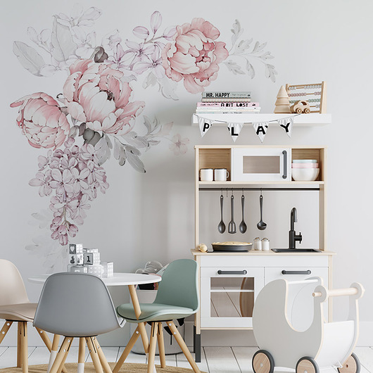 Naklejka Pink peonies-bouquets