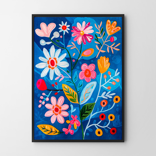 Plakat Abstrakcja Kwiaty