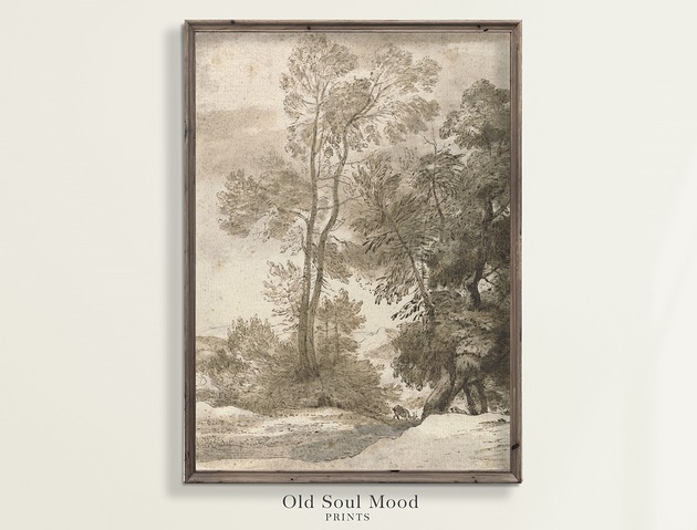 Plakat Szkic drzewa 7