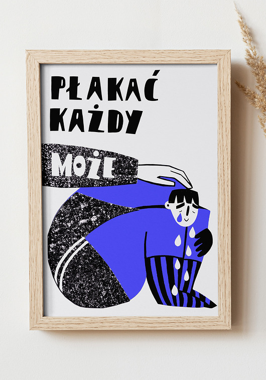 Plakat Płakać każdy może