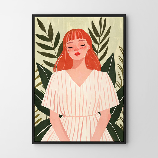 Dziewczyna ilustracja plakat