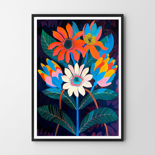 Kwiaty - plakat/ilustracja