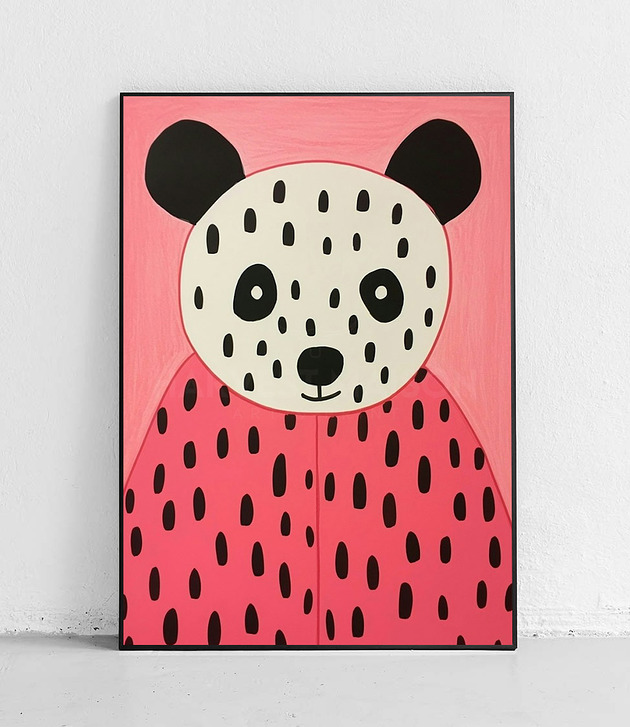 Plakat Urocza panda w stylu