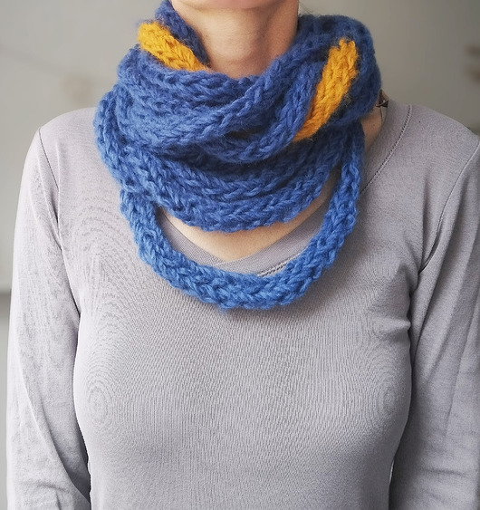 Szal/zamotka szalik Szafir