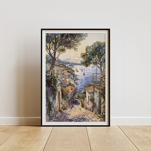 Plakat - Zachód słońca na Costa Brava