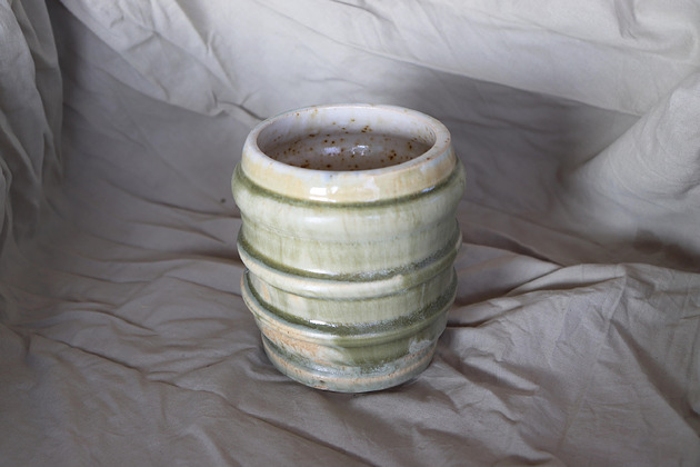 Kubek Ceramiczny Beczółka zielony idealny na kawę, herbatę i nie tylko!