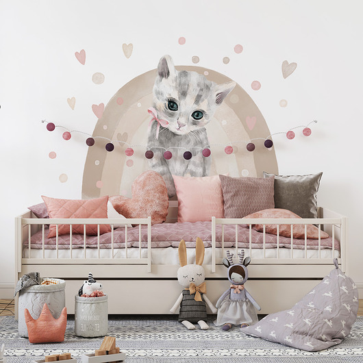 KOT- naklejka na ścianę