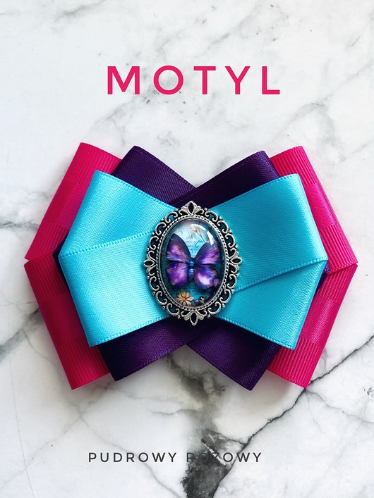 Kolekcja MOTYL, motylek zamknięty pod kaboszonem NEW