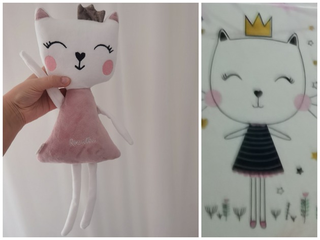Maskotka inspirowana rysunkiem, obrazkiem