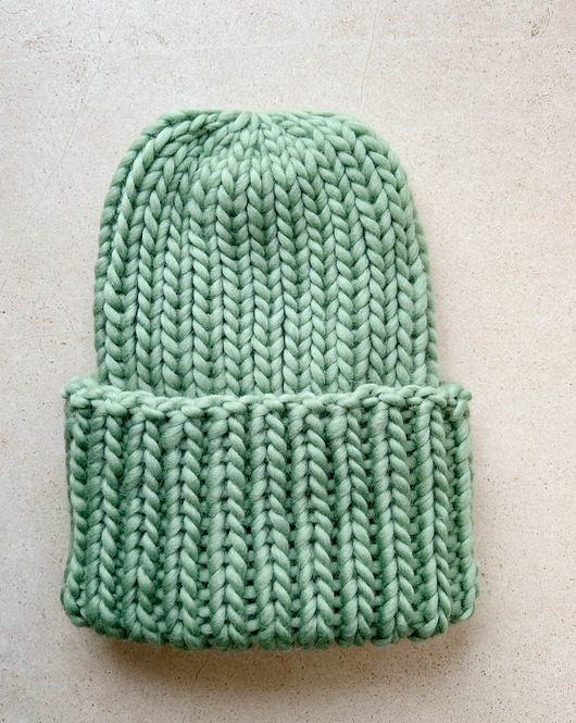 Zimowa czapka Lumi 100% wełna z Peru szałwiowa