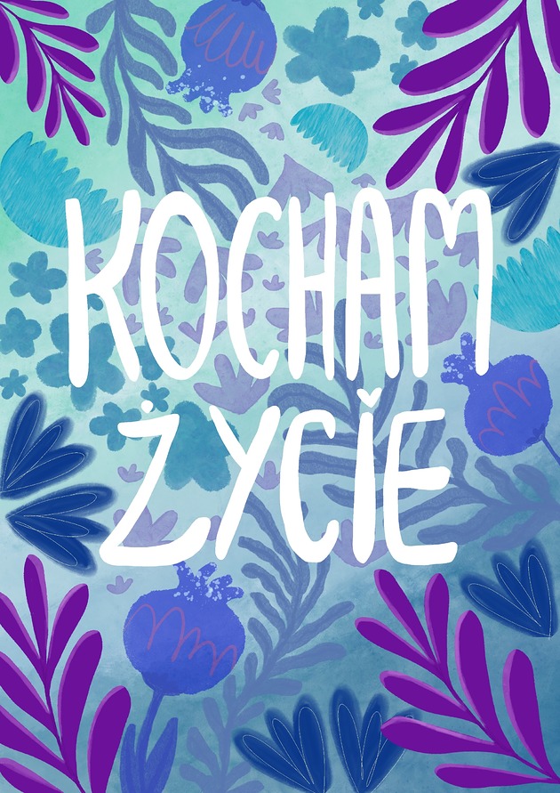 Plakat Kocham życie