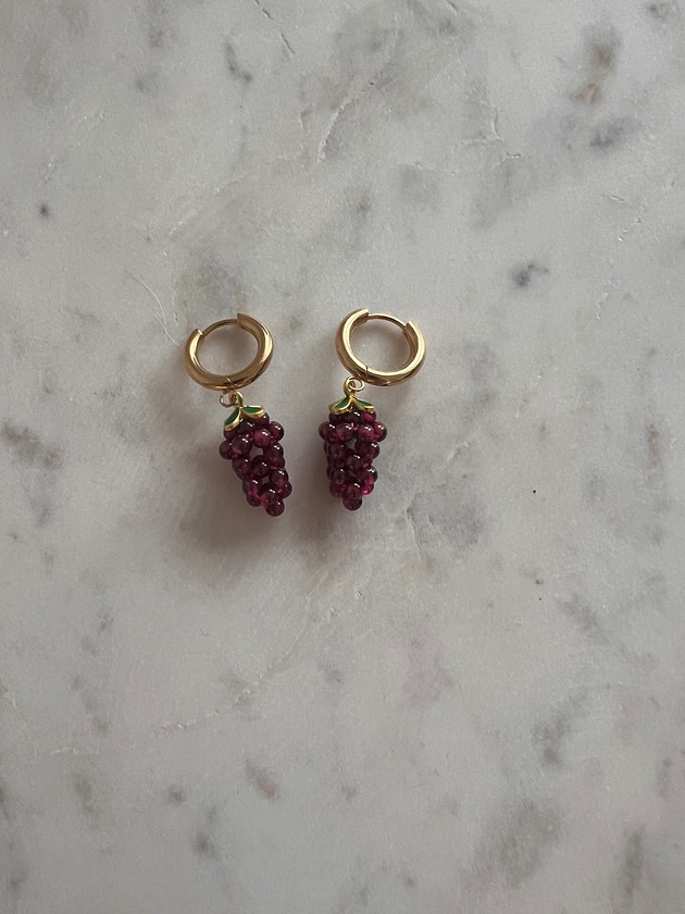 Kolczyki z winogronami