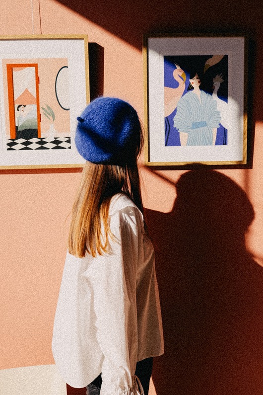 Beret handmade Cherry on Top