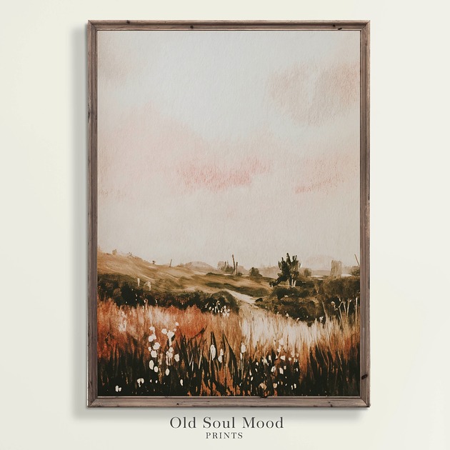 Plakat Vintage Moody Landscape 3 Krajobraz