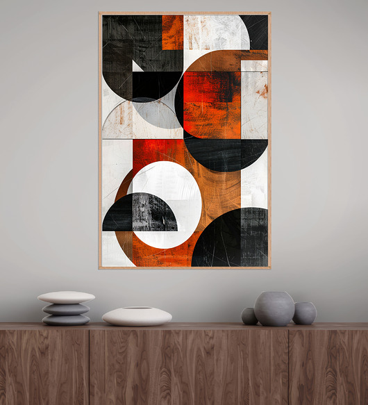 Geometria natury - Plakat, druk - Minimalizm, Boho, Loft #122