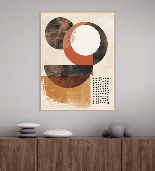Geometria natury - Plakat, druk - Minimalizm, Boho, Loft #136