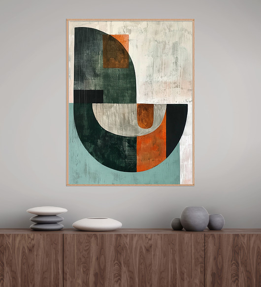 Geometria natury - Plakat, druk - Minimalizm, Boho, Loft #138