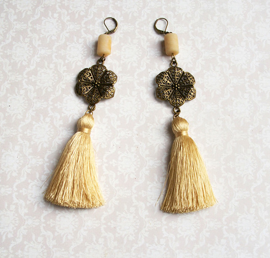 UNIKATOWE kolczyki chwosty :: vintage queen