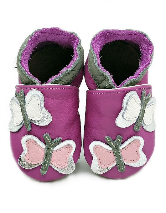 Motylko fiolet ekoTuptusie kapcie dziecięce FASTER