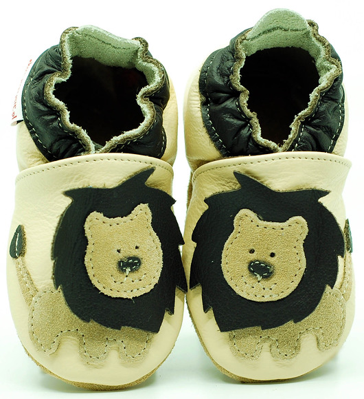 Lew Kuba na kremie ekoTuptusie kapcie dziecięce FASTER