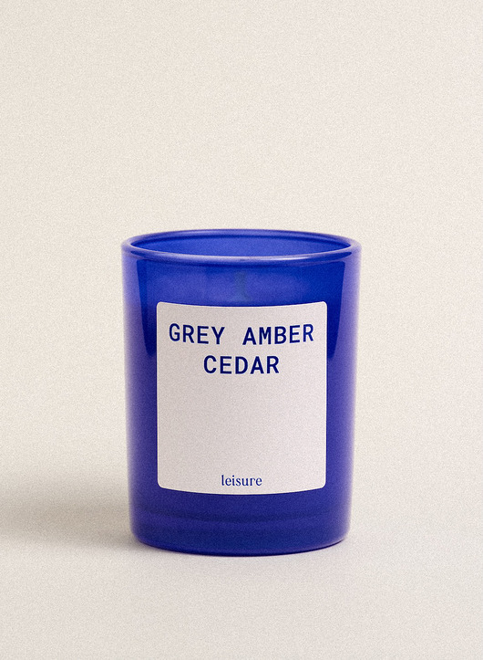 Świeca zapachowa - GREY AMBER & CEDAR