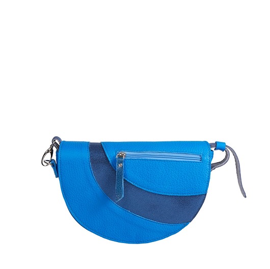 Torebka skórzana półokrągła Mała Mi z funkcją nerki