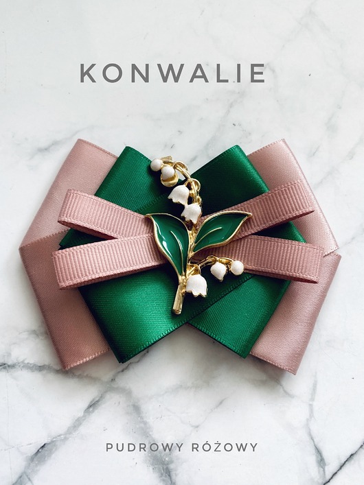 Kolekcja Kwiatowa KONWALIE Brosza z kwiatami