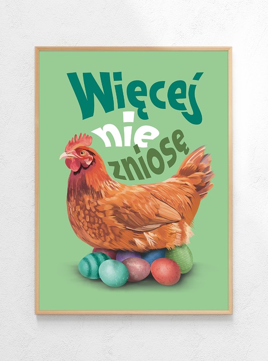 Plakat Więcej nie zniosę Wielkanoc