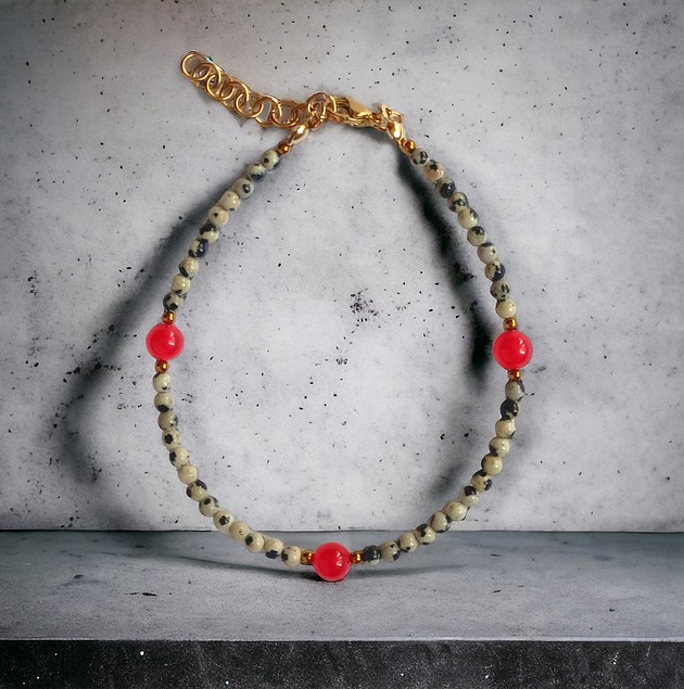 Bransoletka na nogę :: red currant collection