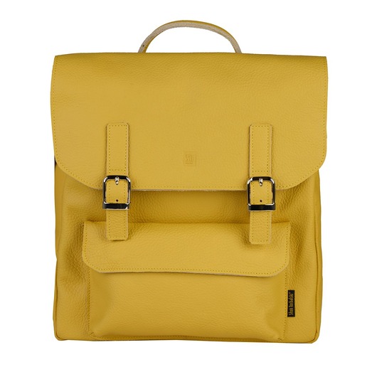 Żółty plecak skórzany Teofila