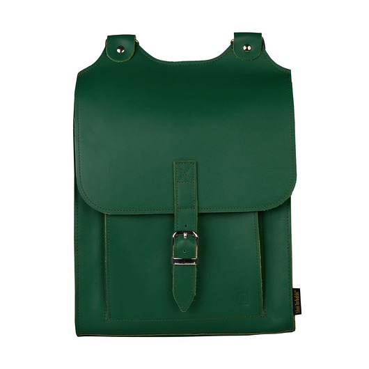 Zielony plecak skórzany Bookpack