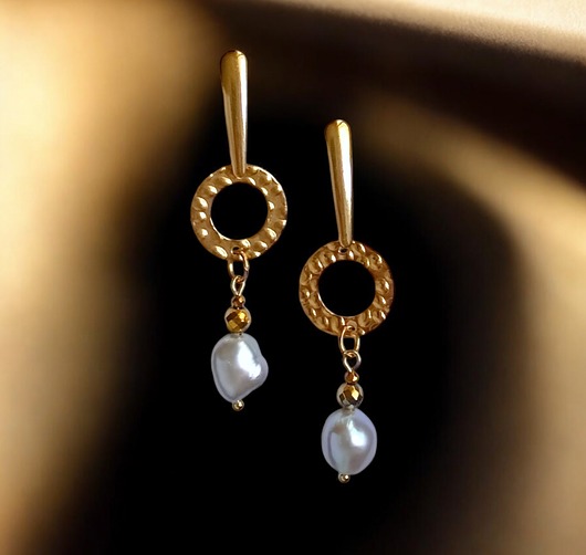 LUX. Srebrne perły - unikatowe kolczyki