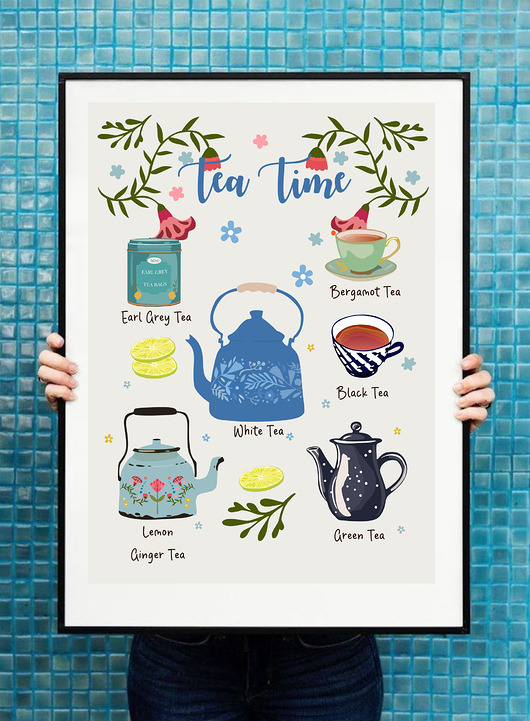 Plakat Czas na herbatę