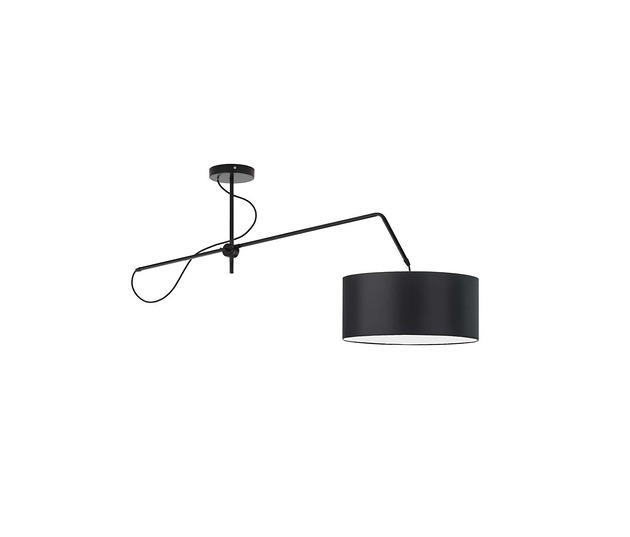 Lampa wisząca na wysięgniku RIO w kolorze czarnym