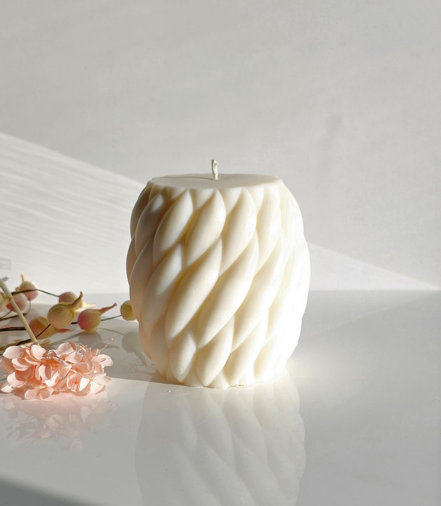 Świeca sojowa Sybilla - warkocz