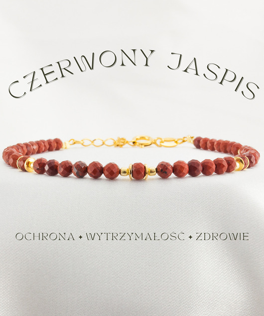 Czerwony Jaspis Bransoletka
