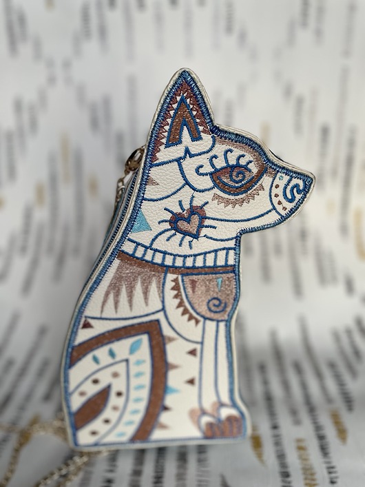 Torebka piesek skórzana