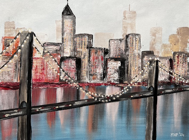 New York III - akryl na płótnie 30 x 40