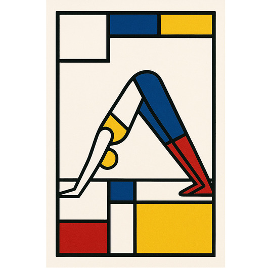 Obraz / Grafika Pies z głowa w dół